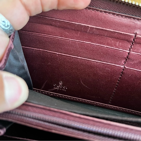 ***NOT FOR SALE!!
Gucci Metallic Purple GG Patent Leather Heart Zippy Wallet - Picture 10 of 16